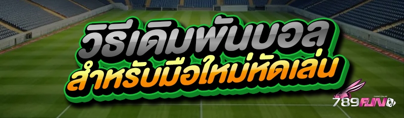 วิธีเดิมพันบอล สำหรับมือใหม่หัดเล่น
