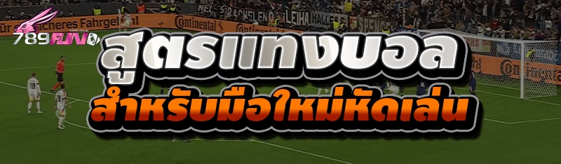 สูตรแทงบอล สำหรับมือใหม่หัดเล่น